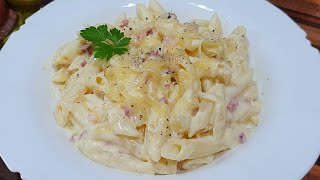 Carbonara cu Smantana si Bacon Gata in doar 10 minute  AdeLinas Kitchen [upl. by Giglio210]