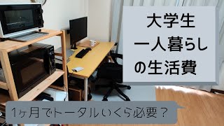 【一人暮らし】大学生の生活費は？1ヶ月にかかる費用はどれくらい？ [upl. by Tipton]