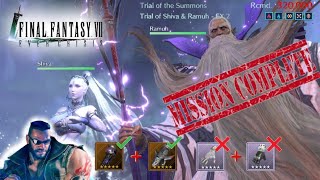 FF7EC Final Fantasy  Trial of Shiva amp Ramuh EX 2 [upl. by Norvol]