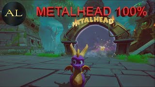 Spyro The Dragon MetalHead 100 Walkthrough  Guide  Spyro Reignited Trilogy [upl. by Aihsyak987]