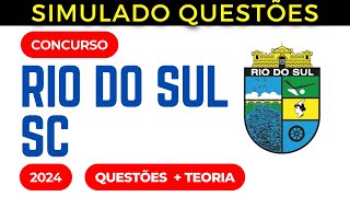 SIMULADO QUESTÕES Lei Orgânica Municipal Rio do Sul SC Aula 03 [upl. by Greta]