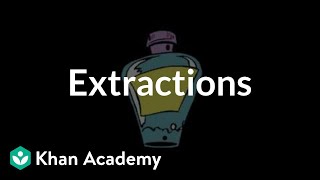 Extractions  Chemical processes  MCAT  Khan Academy [upl. by Pliam]