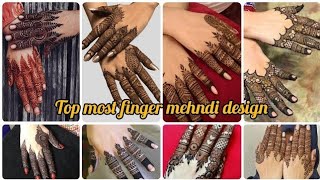 Top most finger mehndi designs  finger mehndi designs👌 [upl. by Ennaxxor]