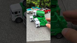 Garbage Truck Set Recycling Crane Tanker And Garbage Trucks FrictionPower Toys [upl. by Adnaloj]