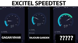 Excitel SpeedTest Delhi NCR 50 mbps plan [upl. by Yesrej204]