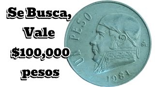 SeBuscaVale 100000 PesosMonedas de MèxicoMonedas MexicanasNumismatica [upl. by Rodd]