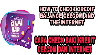 Cara Check Baki Kredit Dan Internet CELCOM Prepaid [upl. by Andrey337]