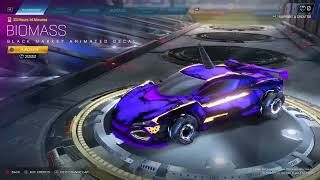 Rocket Leagues best decal for over a year IMO Biomass animated black market [upl. by Ku]