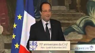 François Hollande se moque de lAlgérie lors dun discours au CRIF [upl. by Selway]