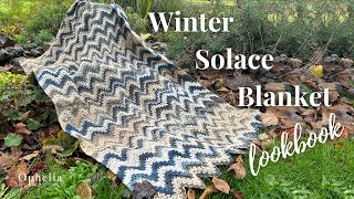 Crochet Zig Zag Blanket  Winter Solace Blanket Lookbook [upl. by Fairman]