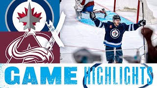 NHL Game 1 Highlights  Avalanche vs Jets  April 21 2024 [upl. by Bernette]