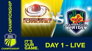 🔴 LIVE Leewards v Barbados  Day 1  West Indies Championship  Wednesday 15th March 2023 [upl. by Korry123]