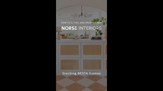 How to stack Besta frames from IKEA  Norse Interiors [upl. by Anihsit699]