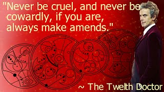 Circular Gallifreyan quotNever be cruel and never be cowardlyquot [upl. by Schaab]