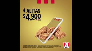 4 Alitas  Cupones QR en KFC APP [upl. by Mori]