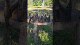 Splitting Axe vs Chopping Axe splittingfirewood [upl. by Enailuj]