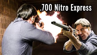 Shooting 700 Nitro Express  VERNEYCARRON  JAGD TOTAL [upl. by Ahsiekrats]