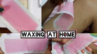 Hindi  How to Use Veet Wax Strips Waxing at home hair removal hacks  Prachi Pages [upl. by Charteris950]