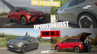 MG4 Electric Vs VW ID3  Uporedni TEST by Miodrag Piroški [upl. by Eiduj232]