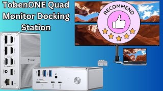 TobenONE Quad Monitor Docking Station Unboxing Review [upl. by Cutter]