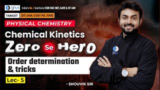 Order Determination amp Tricks  Chemical Kinetics  IIT JAM Chemistry  Lec  5 [upl. by Nodyroc]