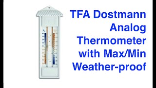 TFA Dostmann Analog Thermometer with MaxMin [upl. by Atteras]