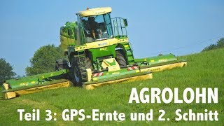 Lohnunternehmen Agrolohn GPS Ernte und zweiter Schnitt [upl. by Narag668]