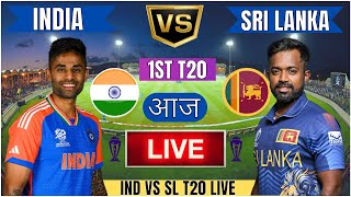 Live IND Vs SL Match Score  Live Cricket Match Today IND vs SL 1st T20 live 1st innings livescore [upl. by Xineohp]