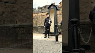 Edinburgh Castle Guard Royal Scots Dragoon Guards edinburghcastle guards britisharmyscotland [upl. by Ahseenat]