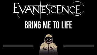 Evanescence • Bring Me to Life CC 🎤 Karaoke Instrumental Lyrics [upl. by Koloski]