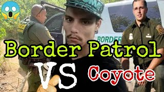 😱Increíble😱Coyote se pelea con la migra Border patrol peliando su gente [upl. by Uzial]