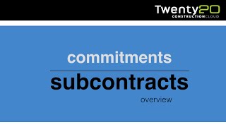 Twenty20 Construction Subcontract Management [upl. by Hyde]