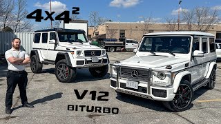 Mercedes G65 AMG vs Mercedes G550 4x4² [upl. by Nerrol]