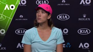 Garbiñe Muguruza press conference QF  Australian Open 2017 [upl. by Yolande]