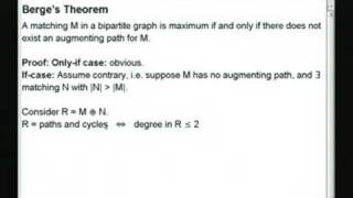 Lecture  23 Bipartite Maximum Matching [upl. by Goldberg306]