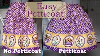 Diy Quick and Simple Petticoat [upl. by Yelda330]