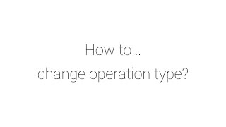 CalCon How to Operation Type [upl. by Arreis]