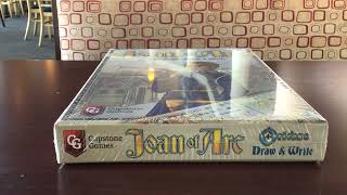 JOAN OF ARC ORLEANS DRAW amp WRITE Board Game Unboxing Capstone Games [upl. by Katleen]