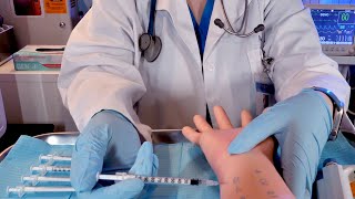 ASMR Hospital Allergy Testing  Skin amp Eye Exam  Scratch amp Intradermal Tests [upl. by Delaine]