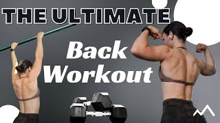 FULL GYM BACK WORKOUT  a back workout for all fitness levels [upl. by Gylys]