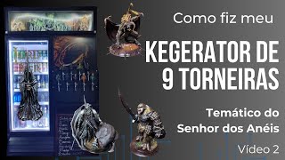 Kegerator Temático do Senhor dos Anéis com 10 torneiras vídeo 2 152 [upl. by Buatti]