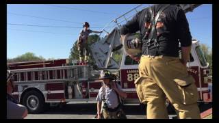 Franklinville Fire Department Aerial Training [upl. by Aehc]