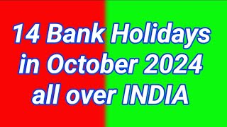 Bank holiday in October 2024  Bank holiday [upl. by Leonerd]