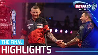 THE 12th CHAMPION 2023 Betfred World Matchplay Final Highlights [upl. by Ellerrad118]