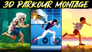 Top 100 3D Parkour Montage  KINETIC RUSH [upl. by Menken]