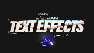 5 Clean Text Animations After Effects Tutorial [upl. by Rudman]