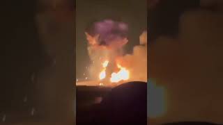 A Powerful Explosion at an ammunition depot in Yeysk  Russia [upl. by Matelda]