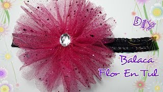 🌺 DIY Balaca FLOR En TUL  Mariu Belo [upl. by Craggie]