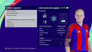 Ronald Koeman  PES Clasico Face Bodyamp Stats [upl. by Mona878]