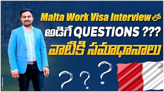 MALTA VISA INTERVIEW PREPARATION [upl. by Star]